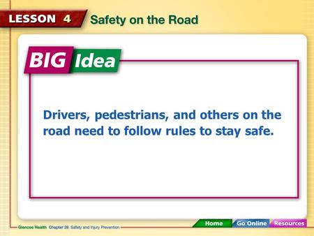 Drivers, pedestrians, and others on the road need to follow rules to stay safe.