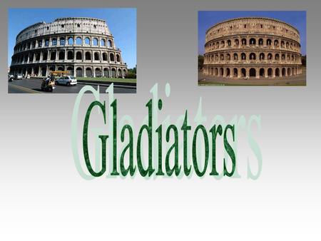 Reasons Why Rome Wanted Gladiator Fights Romans liked watching people die Romans thought that there gods like watching gladiator fights also When criminals.