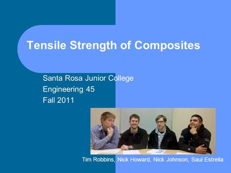 Tensile Strength of Composites