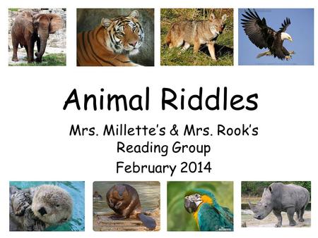 Mrs. Millette’s & Mrs. Rook’s Reading Group February 2014