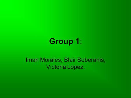 Iman Morales, Blair Soberanis, Victoria Lopez,