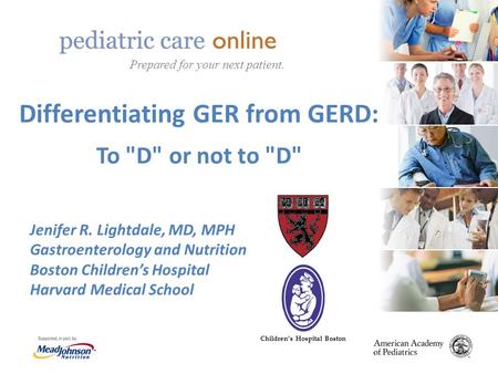 Differentiating GER from GERD: To D or not to D