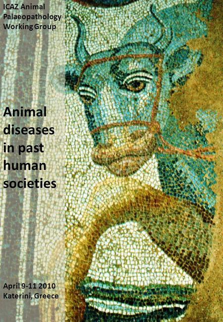 ICAZ Animal Palaeopathology Working Group Animal diseases in past human societies April 9-11 2010 Katerini, Greece.