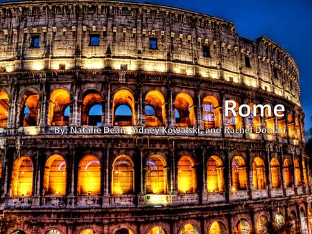 Rome By Matt Duch and Anton Caricato. We will be landing in Rome, Italy.  Cost is $ to fly there. - ppt download