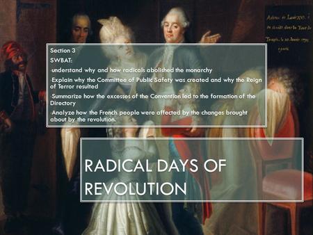 Radical Days of Revolution