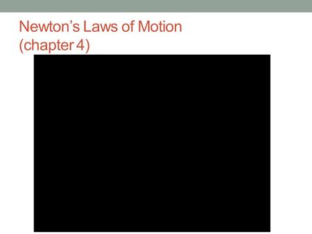 Newton’s Laws of Motion (chapter 4). Newton’s 1 st Law of Motion An object at rest will remain there unless a force acts on it; likewise, a moving object.