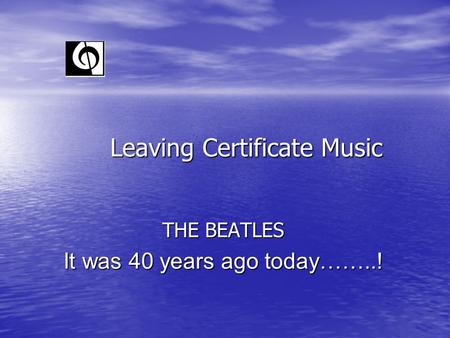 Leaving Certificate Music