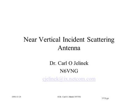 Near Vertical Incident Scattering Antenna