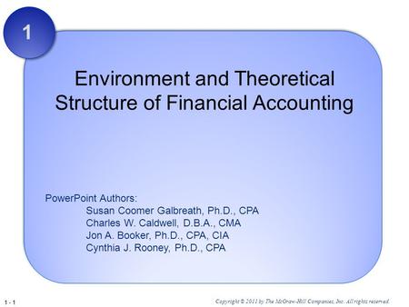 Environment and Theoretical Structure of Financial Accounting