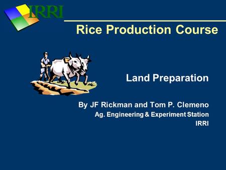 Rice Production Course