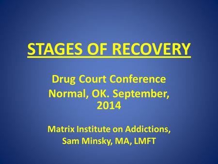 Matrix Institute on Addictions,