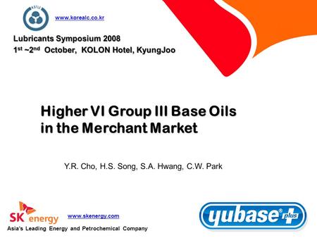 Higher VI Group III Base Oils in the Merchant Market