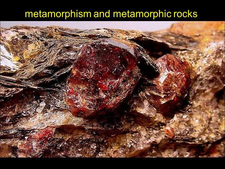 Metamorphism and metamorphic rocks. the rock cycle.
