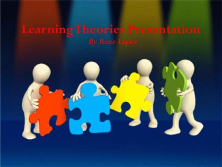 Learning Theories Presentation By Rene Lopez. Cognitivism Defined Cognition can be defined as “The act or process of knowing in the broadest sense ; specifically,
