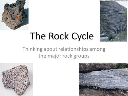 Thinking about relationships among the major rock groups