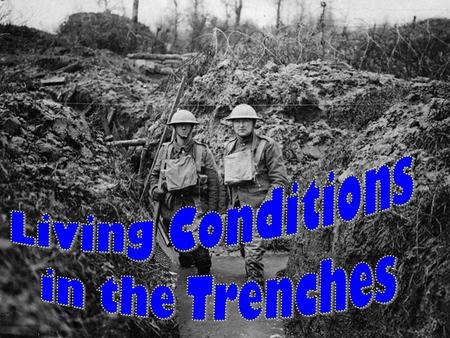 Aims: What living conditions were like for soldiers in the trenches.