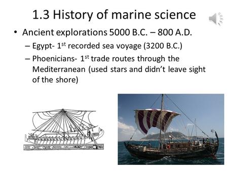 1.3 History of marine science