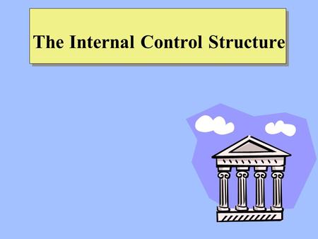 The Internal Control Structure. The Relationship between Risks, Opportunities, and Controls Risks –A risk is any exposure to the chance of injury or loss.