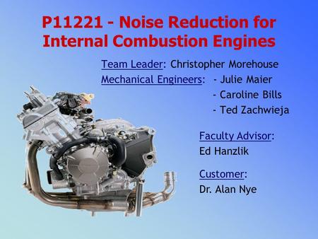 P Noise Reduction for Internal Combustion Engines