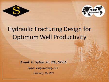 Hydraulic Fracturing Design for Optimum Well Productivity