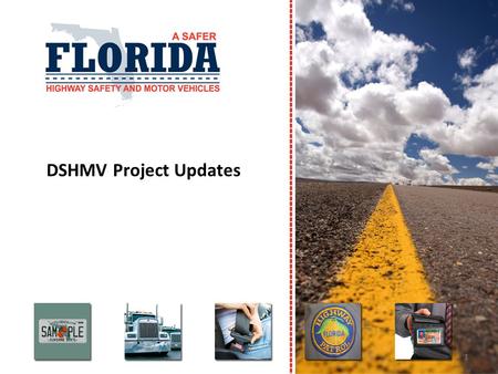 DSHMV Project Updates 1.  Statewide stakeholder forum to facilitate the planning, coordination, and implementation of projects to improve the state’s.