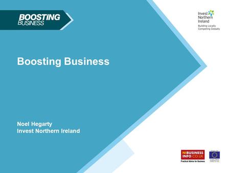 Boosting Business Noel Hegarty Invest Northern Ireland.