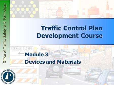 Traffic Control Plan Development Course