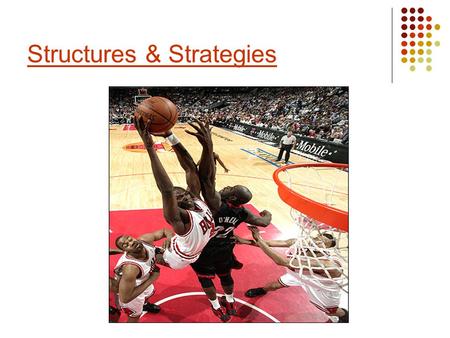 Structures & Strategies. Structures are the designs or formations which teams use in different activities. Strategies, which often include game plans,