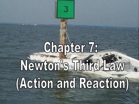 Chapter 7: Newton's Third Law (Action and Reaction)