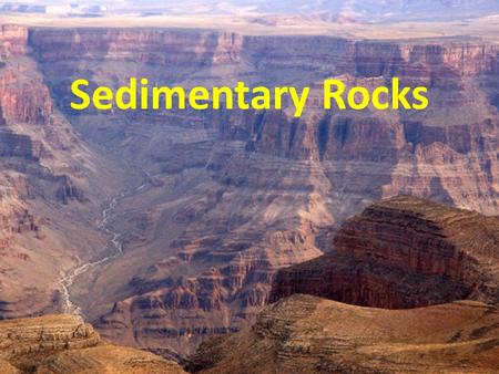Sedimentary Rocks.