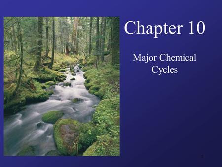 1 Chapter 10 Major Chemical Cycles. 2 Guiding Questions What are the chemical reservoirs in the Earth system? What is the difference between photosynthesis.