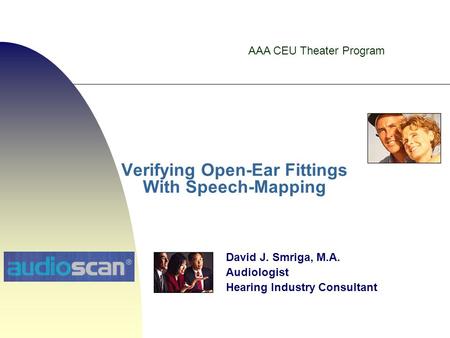 Verifying Open-Ear Fittings With Speech-Mapping