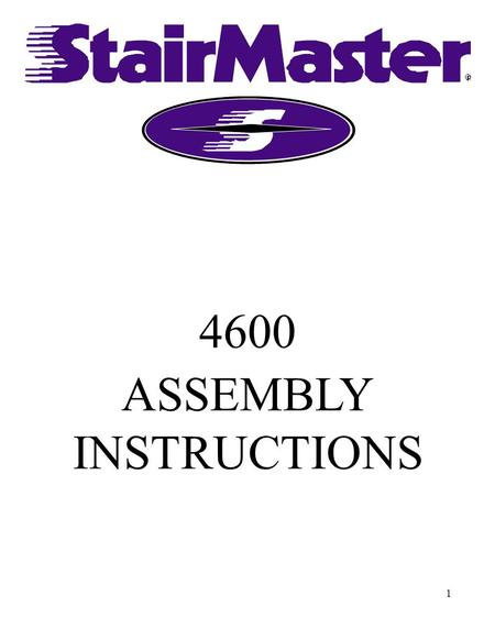 1 4600 ASSEMBLY INSTRUCTIONS. 2 ASSEMBLY INSTRUCTIONS TOOLS REQUIRED: SIDE CUTTING PLIERS PRY BAR 7/16” & 9/16” WRENCH 3/16” ALLEN WRENCH T-15 TORQUE.