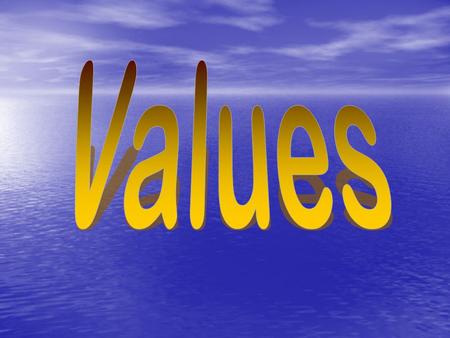 Values.