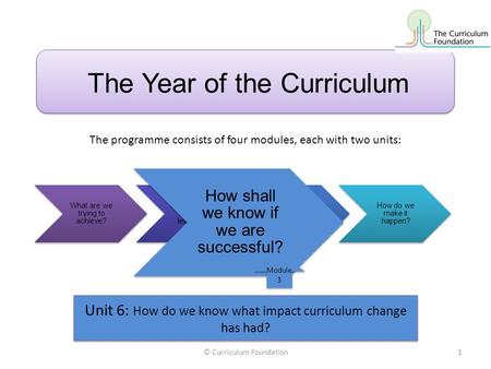 The Year of the Curriculum What are we trying to achieve? How shall we organise learning? How shall we evaluate success? How do we make it happen? How.