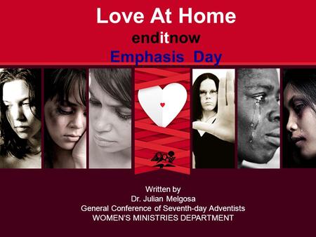 Love At Home enditnow Emphasis Day
