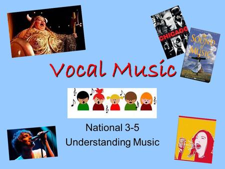 National 3-5 Understanding Music
