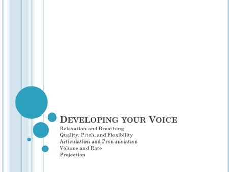 powerpoint presentation about voice