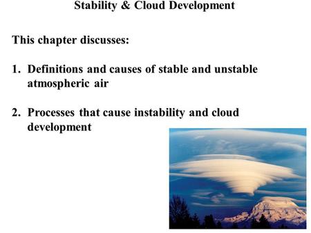 Stability & Cloud Development