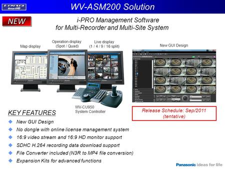 WV-ASM200 Solution NEW i-PRO Management Software