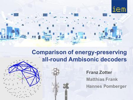 Comparison of energy-preserving and all-round Ambisonic decoders