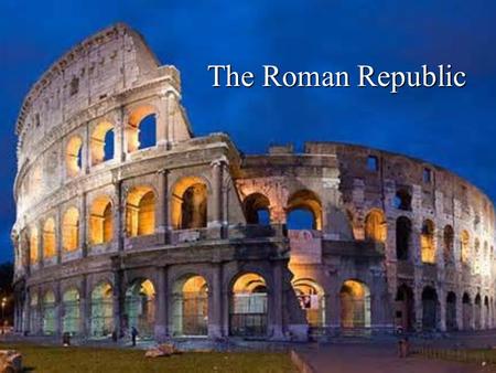 The Roman Republic. I.Geography A. Protected by mountains, but separated from rest of Europe 1.Alps a.Kept out European invaders 2.Apennine Mountains.