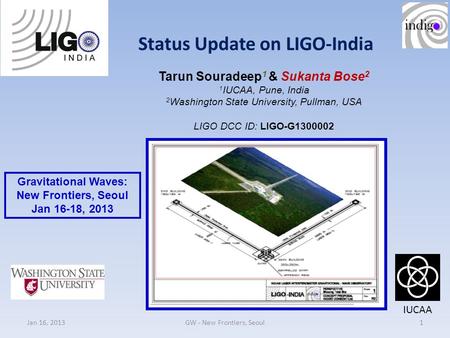 Status Update on LIGO-India