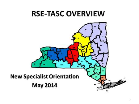 New Specialist Orientation May 2014