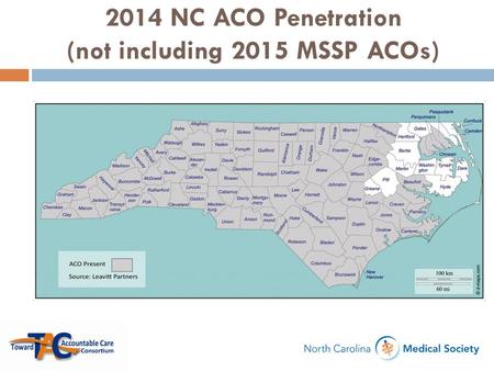 2014 NC ACO Penetration (not including 2015 MSSP ACOs)