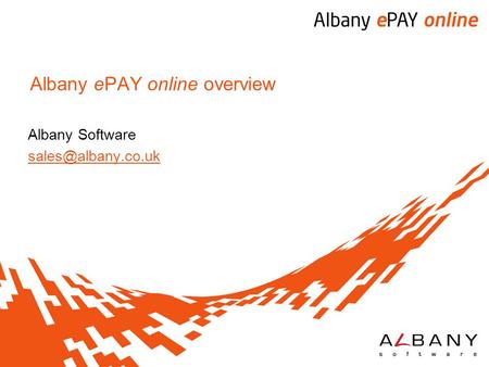 Albany ePAY online overview