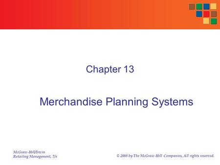 Merchandise Planning Systems