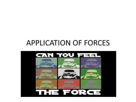 APPLICATION OF FORCES. IMPULSE Quite simply the time it takes a force to be applied to an object or body and is often related to a change in momentum.