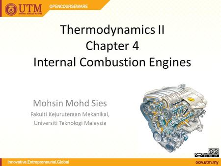 Thermodynamics II Chapter 4 Internal Combustion Engines