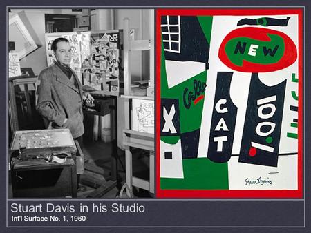 Stuart Davis in his Studio